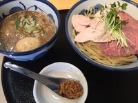 「鶏と魚介の特製つけめん(大盛)」@つけ麺 たけもとの写真