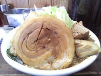 「雷そば(中)￥700+半肉増し￥100」@雷 北松戸本店の写真
