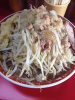 「大ラーメン（全マシ）」@ラーメン二郎 上野毛店の写真