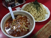 「坦々つけ麺(大)・激辛+チャーシューの切りおとし」@桃天花の写真