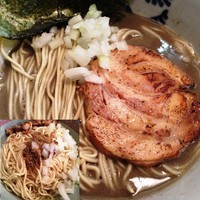 「【限定】駆逐ソバ＋あへ玉」@特級鶏蕎麦 龍介の写真