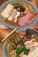 「ラム煮干中華そば（ラム豚相盛り） 950円」@自家製麺 MENSHO TOKYOの写真