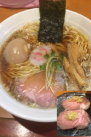 「N'sラーメン 730円 (味玉クーポン使用) ＋ レアチャーシ」@中華そばN'sの写真