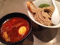 「海老トマトつけ麺(味玉)＋モッツァレラチーズ」@つけ麺 五ノ神製作所の写真