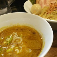 「とりとんかつおつけ麺＋味玉」@麺屋きころくの写真