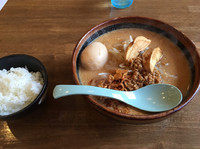 「北海道味噌＋味玉＋ライス小」@蔵出し味噌 一六の写真