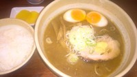 「味噌ラーメン＋味玉（７２０円＋１００円）ライスサービス」@らーめん 福籠の写真