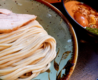 「濃厚　つけ玉そば　麺少な目(890円）」@市川ウズマサの写真