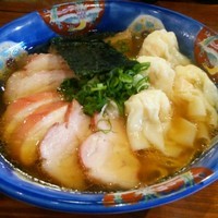 「海老ワンタンチャーシュー麺1400円」@八雲の写真
