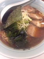 「ネギチャーシューラーメン+大森」@越後屋の写真