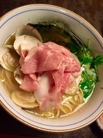 「蛤そば（Twitter裏メニュー淡口Ver.）￥800」@中華そば 四つ葉の写真