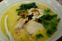 「濃厚鶏茸そば（限定）＋シメのご飯」@福の神食堂の写真