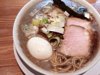 「煮干蕎麦（並）＋潮玉子」@つじ田 奥の院の写真