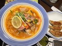 「かきちゃんぽん トムヤムクン風スープ スモールサイズ」@リンガーハット 京急鶴見店の写真