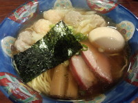 「特製ワンタンメン(黒だし)」@八雲の写真