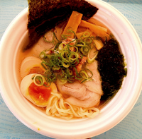 「わぽ会・ｿﾗﾉｲﾛ×えんや　塩肉煮干全部乗せ（1,150円）」@東京ラーメンショー2014の写真