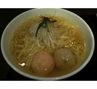 「あら炊き塩ラーメン焼おにぎり付（大盛り）：950円」@麺屋 海神の写真