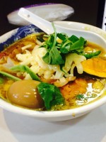 「ハロウィンらーめん¥830＋半ライス¥100＋味玉¥0」@麺屋 扇 SENの写真