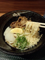 「牛肉おろしぶっかけ(冷・小)400円」@はなまるうどん 神田駅前店の写真