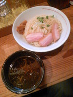 「柿酢のつけ麺（醤油・１．５玉）８５０円」@麺屋KABOちゃんの写真