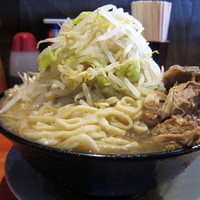「麺マシ 大ラーメン 750円」@ラーメン二郎 会津若松駅前店の写真