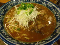 「【限定】牛スジ煮込みカレー麺」@あら焼鶏白湯 カシムラの写真