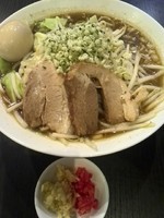 「（限定）豚ソースラーメン　800円」@麺バカ息子の写真