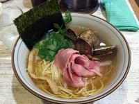 「蛤そば（裏メニュー　淡口）８００円」@中華そば 四つ葉の写真