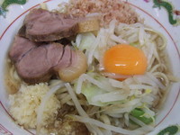 「まぜそば小　７５０円」@赤ひげラーメンの写真