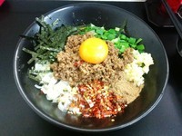 「台湾まぜそば（マンゴー）800円」@自家製麺SHINの写真