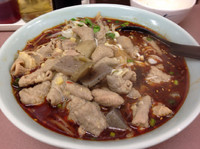 「台湾ラーメン+もつ煮」@くるまやラーメン おゆみ店の写真