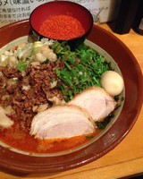 「【限定】台湾ラーメン（800円）+大豚増し」@豚星。の写真