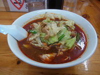 「激辛肉そば 720円 大盛 無料」@みちのくラーメンの写真