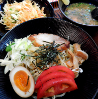 「濃厚鶏白湯つけ麺＋葱(1,000円）」@らうめん 纏の写真