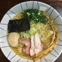 「煮干そば・塩(大盛)￥720円(＋100円)味玉サービスCP」@二代目 むじゃきの写真