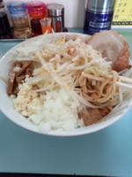 「油そば（カラメ以外全マシ）750円」@らーめん☆王子の写真