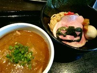 「煮干つけそば（カレー） 900円」@麺匠 我家の写真