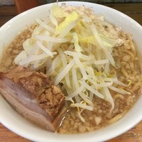 「らーめん　麺ヤワメ　背脂マシ　700円　生卵　50円」@らーめん 影武者 外伝の写真