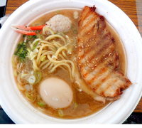 「とみ田×一燈・渡り蟹の白湯そば +全部のせ(1150円)」@東京ラーメンショー2014の写真