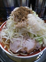 「小ラーメン(カラメ以外全マシ)」@麺でる 多摩センター店の写真