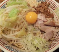 「ガッツ系汁なし麺」@麺屋ZERO1 蕨東口店の写真