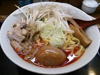 「あえめん820円＋チンピラ玉子＋サワー」@味噌麺処 花道庵の写真