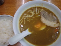 「カレーらーめん(570円)、ごはん(100円)」@黒田屋 田町店の写真