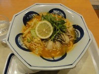 「かきちゃんぽん（トムヤムクン風スープ）」@長崎ちゃんぽん リンガーハット イオン箕面店の写真