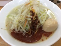 「鶏塩辛タンメン＋サービス味玉」@富白 御徒町本店の写真