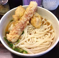 「冷「大盛」とり天＆ちくわ天ぶっかけ（￥590）」@おにやんま 東品川店の写真