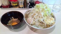 「ぶんすけ裏+つけたま(850円)」@麺家ぶんすけの写真