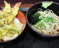 「天丼セット　５００円」@新田毎 秋葉原の写真