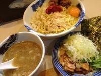 「辛玉つけめん 大盛＋ネギ」@麺屋 扇 SENの写真