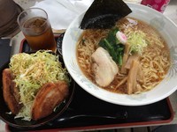 「Aセット（しょうゆラーメン＋あぶりチャーシュー丼小等）＋大盛」@麺屋 はな亭の写真